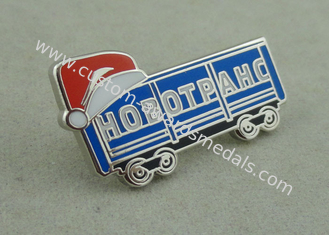 Silver Hard Enamel Lapel Pin Brass Die Stamped Promotional Brooch Pin