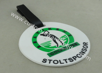 Customized 3D Design Soft PVC Plastic Luggage Tags / Personalized Bag Tags
