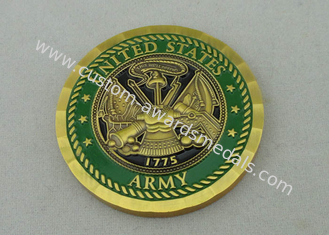 Antique Brass Plating This We Will Defend custom made coins By Brass Die Stamped