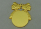 80 mm 3D Die Cast Medals Of Clown For Carnival , Zinc Alloy With Misty Gold Plating